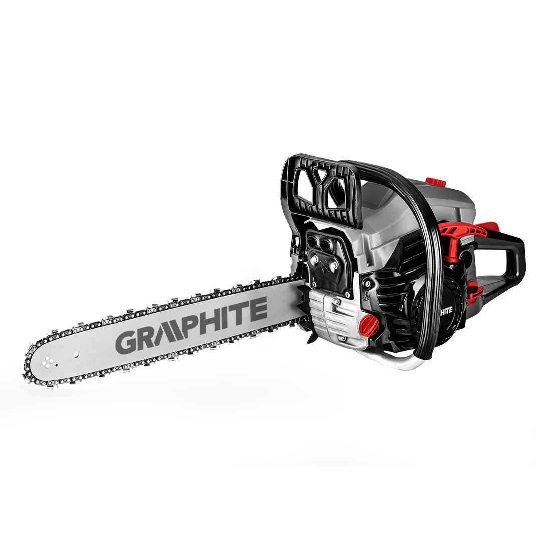 Пила ланцюгова бензинова GRAPHITE 40/45см 2кВт/2.7л.с. 52см3 5.53кг