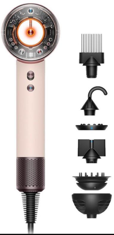 Фен Dyson HD16 Supersonic Nural Ceramic Pink/Rose Gold, 1600Вт, 3 режими, іонізація, хол. обдув, рожевий