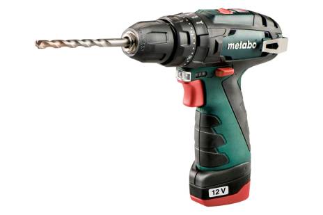 Шурупокрут-дриль ударний акумуляторний Metabo PowerMaxx SB 10.8В 2x2А·год 17·34Нм 0-360·0-1400об·хв кейс 1.1кг