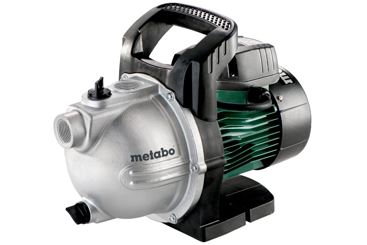 Насос садовий Metabo P 4000 G, 1100Вт, 4куб/год, висота подачі 46м, всмоктування до 8м, 12.2кг