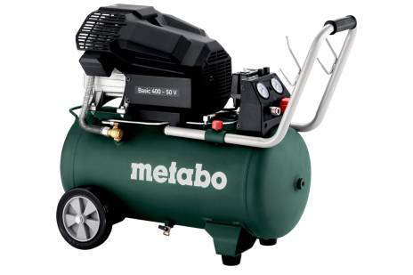 Компресор повітряний Metabo Basic 400-50, 2300Вт, 50л, 200л/хв, 10бар, 41.5кг