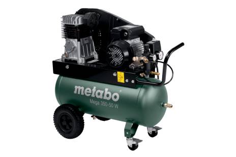 Компресор повітряний Metabo Mega 350-50 W, 2200Вт, 50л, 250л/хв, 10бар, 52кг