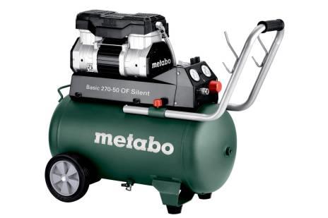 Компресор повітряний Metabo Basic 270-50 W OF Silent , 1500Вт, 50л, 130л/хв, 10бар