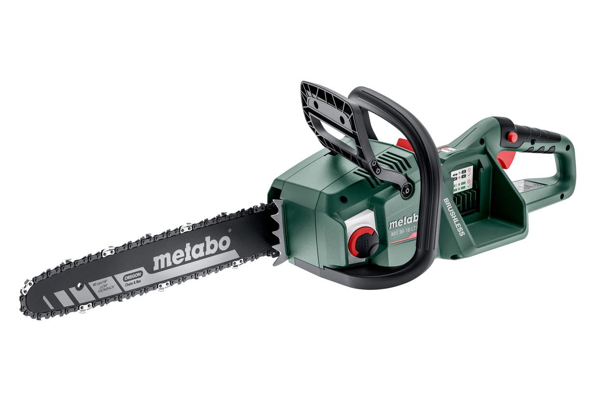 Пила ланцюгова акумуляторна Metabo MS 36-18 LTX BL 40 18В шина 40см 22м/сек 3.2кг без АКБ та ЗП