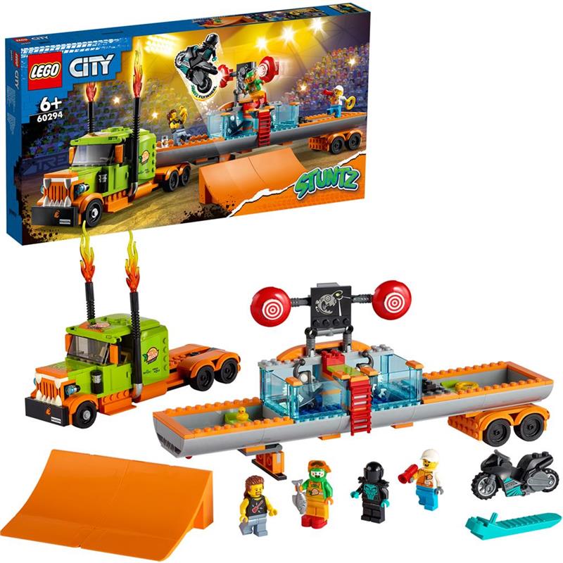 Конструктор LEGO City Грузовик для шоу каскадёров 60294