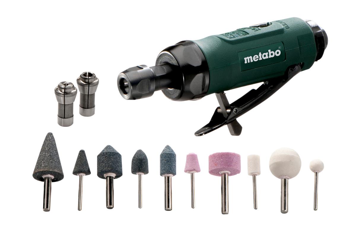 Шліфмашина пряма пневматична Metabo DG 25 SET 6.2бар 25000об/хв цанга 6мм 0.43кг