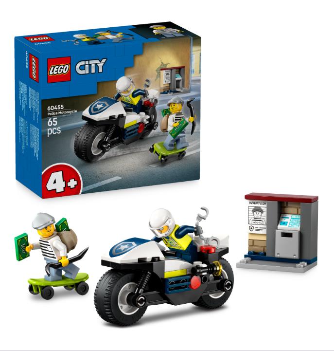 Конструктор LEGO City Переслідування на поліцейському мотоциклі