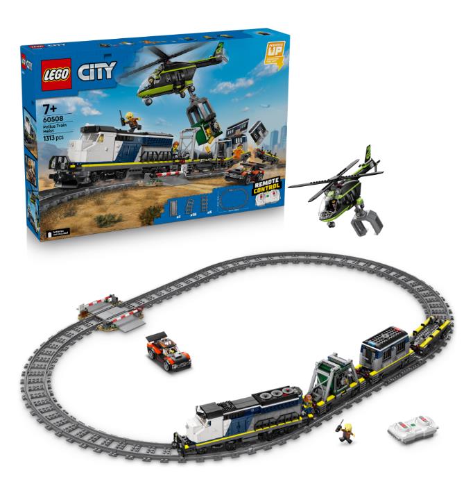 Конструктор LEGO City Пограбування поліцейського поїзда