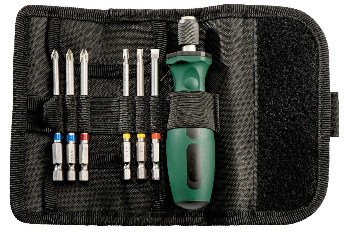 Викрутки Metabo 6 біт, SL,PH,PZ,Torx набір 7шт