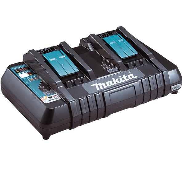 Зарядний пристрій Makita DC18RD LXT 144-18В на 2 батареї швидкий заряд