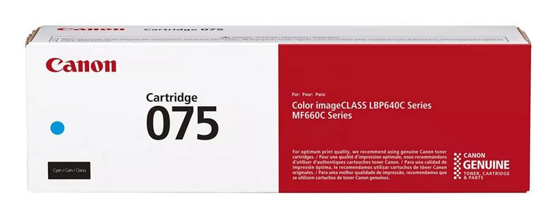 Картридж Canon 075C MF664Cdw/MF667Cdw/LBP646Cdw/LBP647Cdw Cyan (1300 стор.)