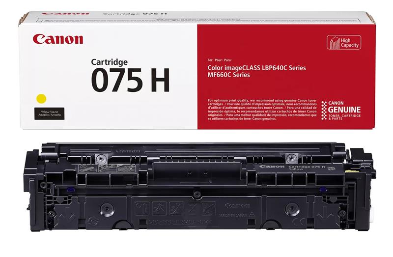 Картридж Canon 075H MF664Cdw/MF667Cdw/LBP646Cdw/LBP647Cdw Yellow (2500 стор.)