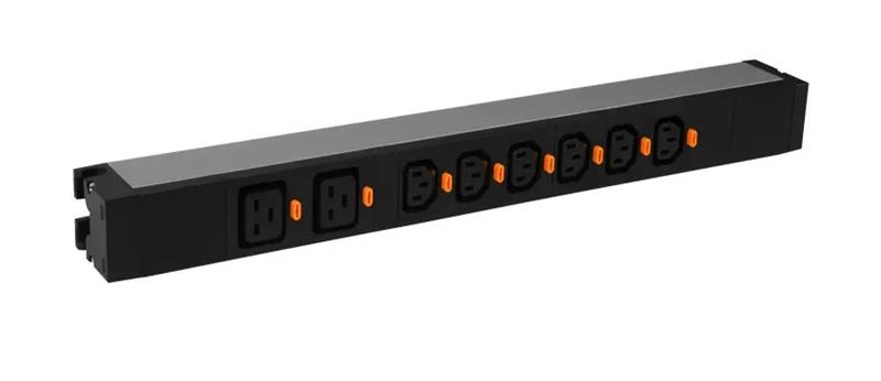 Пристрій розподілення електроживлення Legrand Rack PDU, 1U, 16А, (6) С13, (2) С19, terminal block