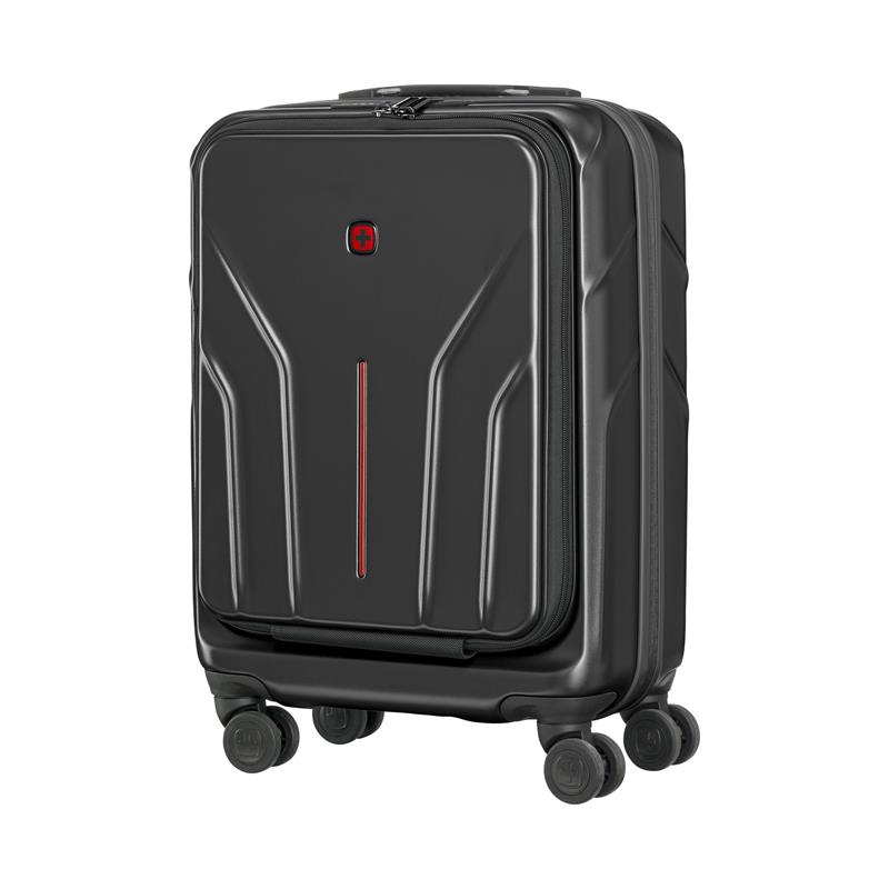 Валіза Wenger Amplix Hardside Carry-On, мала, з відсіком для н/б 16", полікарбонат, TSA, 4 колеса, розширення, USB, чорний