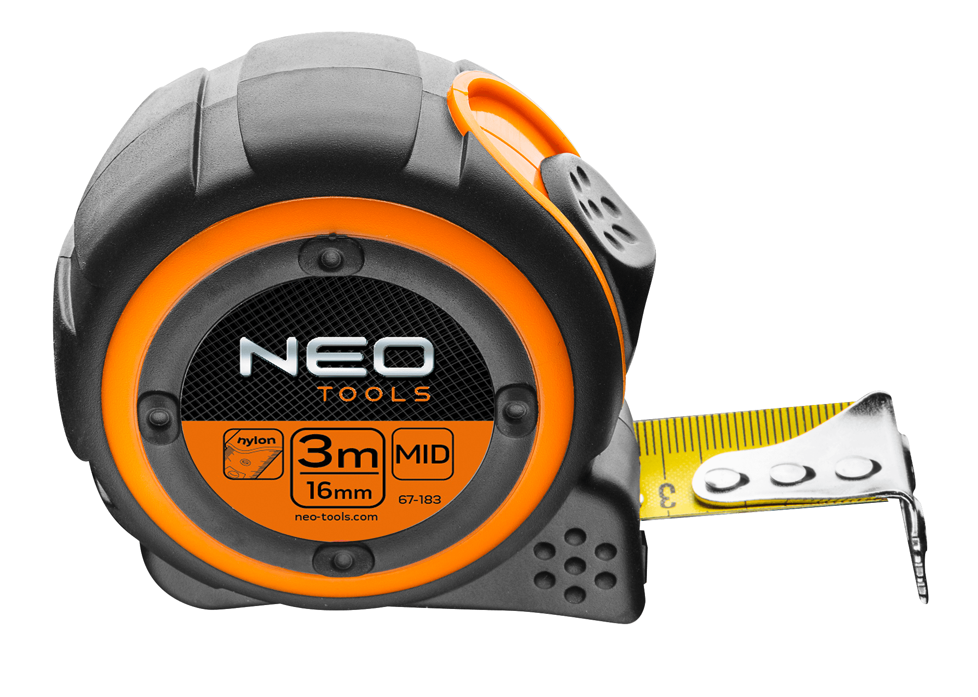 Рулетка Neo Tools, 3мx16мм, магніт