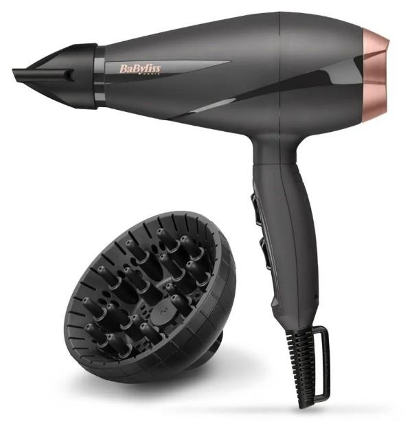 Фен Babyliss AC motor Smooth Pro, 2100Вт, 2 режими, дифузор, хол. обдув, чорний
