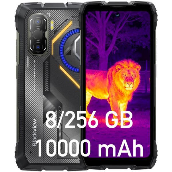 Смартфон Blackview ROCK 3 6.78" 8/256ГБ, 2SIM, 10000мА•год, чорний UA (з тепловізором)
