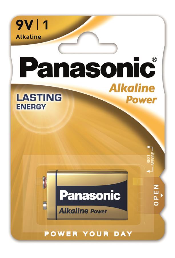 Батарейка Panasonic ALKALINE POWER щелочная 6LF22(6LR61, MN1604, MX1604) блістер, 1 шт.