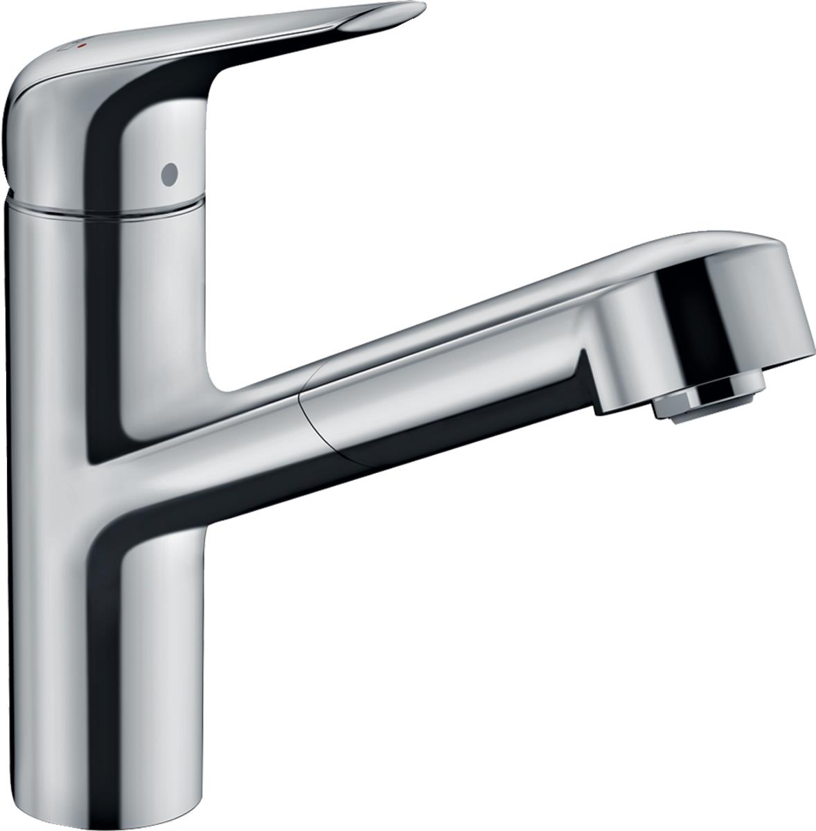 Змішувач для кухні Hansgrohe Focus M42, довж.виливу - 225мм, витяжний, 1важіль, KM150, хром