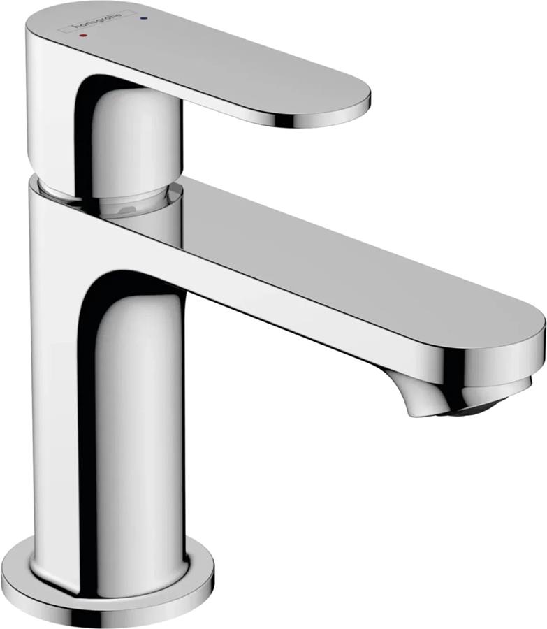 Змішувач для раковини Hansgrohe Rebris S, довж.виливу - 84мм, зі зливним гарнітуром, хром.