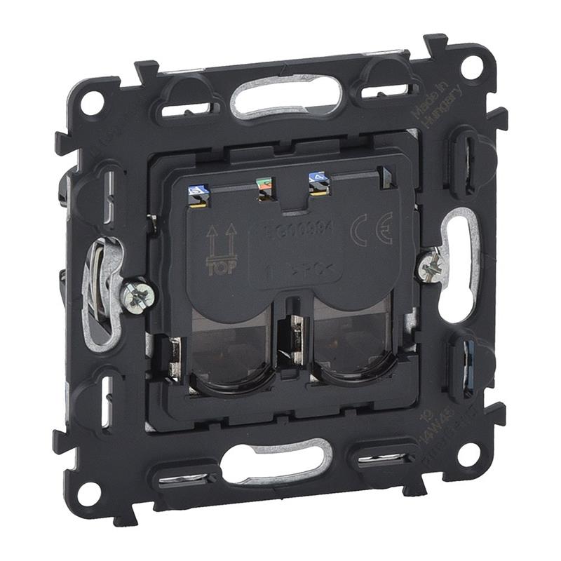 Розетка інформаційна 2ХRJ45 кат. 6 STP Legrand Valena, IN*MATIC