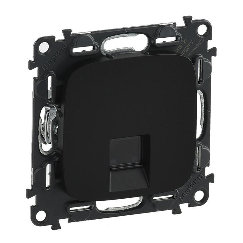 Розетка RJ45 Кат.5е UTP, Legrand Valena Allure, антрацит
