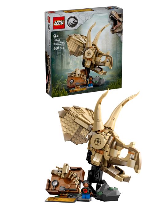 Конструктор LEGO Jurassic World Скам'янілості динозаврів: череп трицератопса