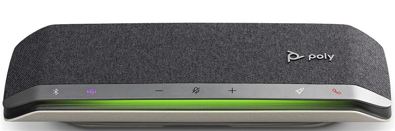 Спікерфон Poly Sync 60-M, сертифікат Microsoft Teams, 6 x Bi-Mic, радіус 3 м, USB-A, USB-C, Bluetooth, сірий