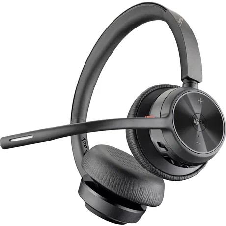 Гарнітура комп'ютерна стерео On-ear Poly Voyager 4320-M з адаптером BT700, USB-C, Bluetooth, всеспрямований, Acoustic fence, сертифікат Microsoft Teams, чорний