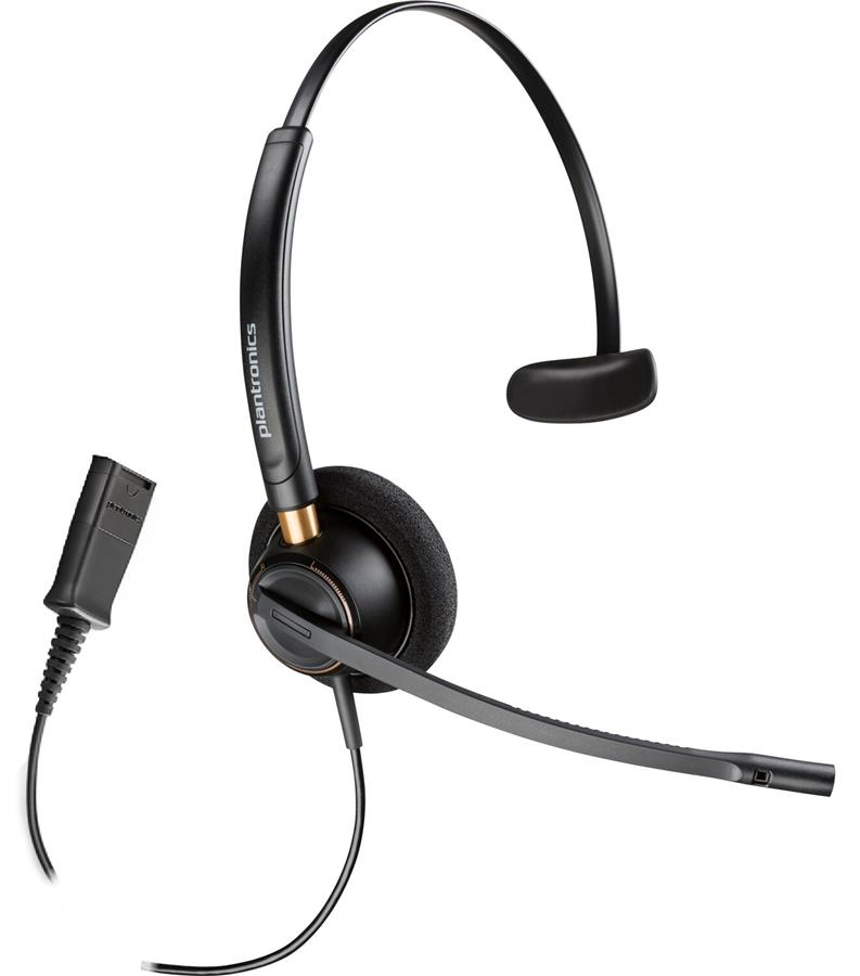 Гарнітура комп'ютерна моно On-ear Poly EncorePro 510, Quick Disconnect, всеспрямований, чорний