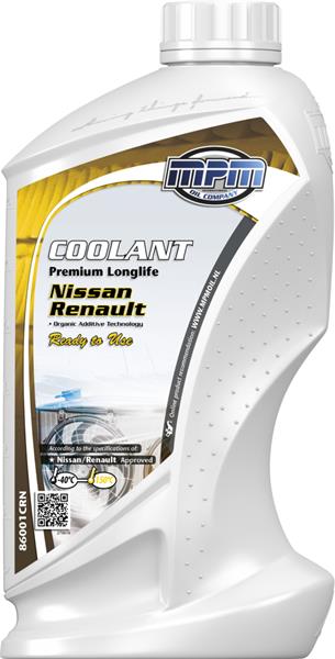 Антифриз MPM Premium Longlife Renault/Nissan жовтий -40°C 1л (86001CRN)