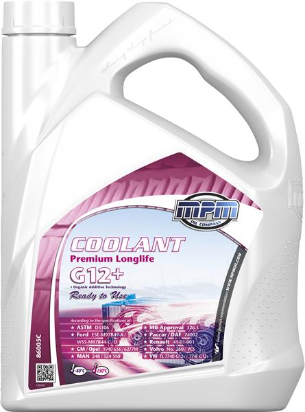 Антифриз MPM Premium Longlife G-12+ червоний -40°C 5л (86005C)