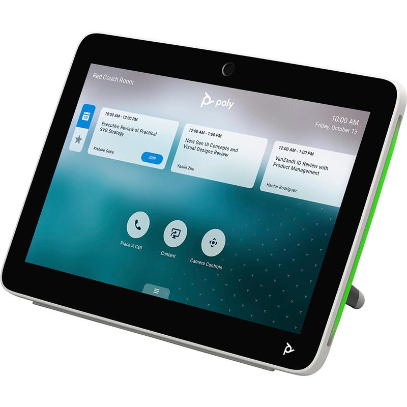 Контролер Poly TC10 Touch Controller, RJ45, Teams Rooms, Zoom Rooms, білий