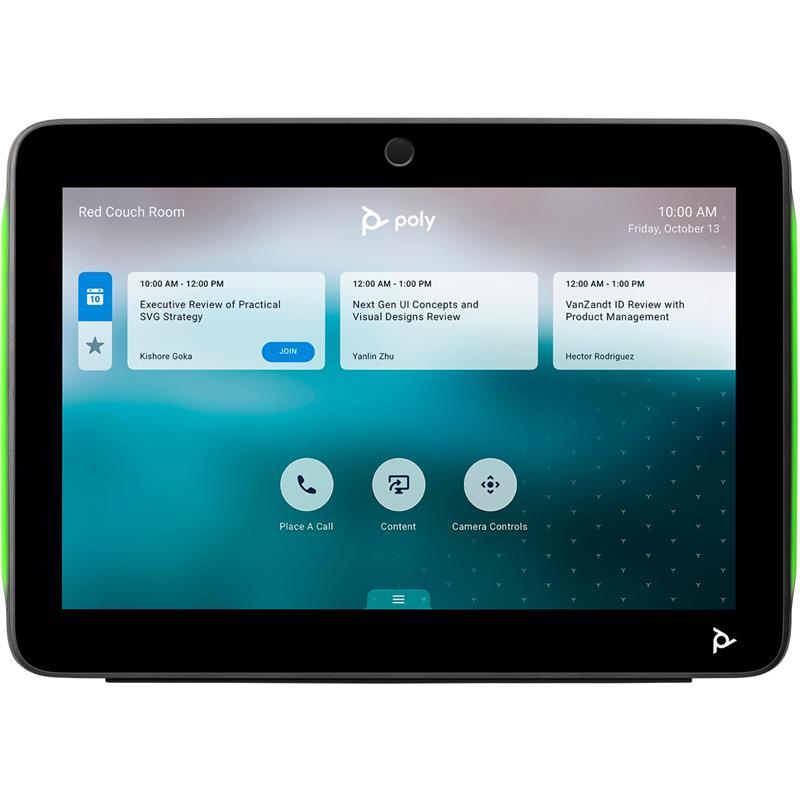 Контролер Poly TC10 Touch Controller, RJ45, Teams Rooms, Zoom Rooms, чорний