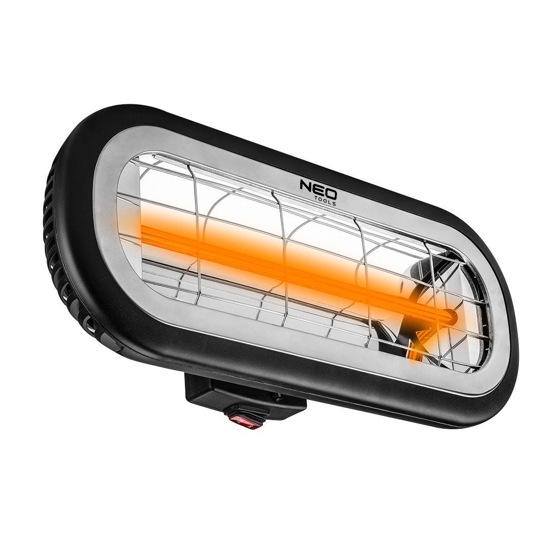 Обігрівач інфрачервоний Neo Tools, 2000Вт, 24м кв, 11.5х46х19см, IP65
