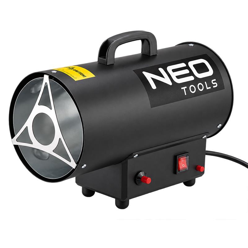 Теплова гармата газова Neo Tools, 15кВт, 110м2, 320м3/год, чорний, 4.34кг