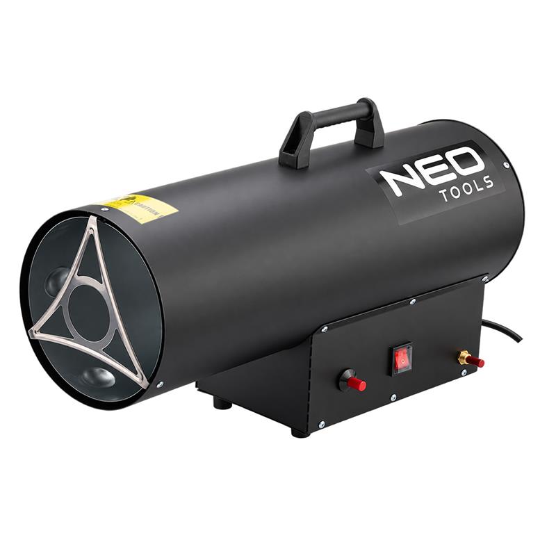 Теплова гармата газова Neo Tools, 50кВт, 300м2, 650м3/год, чорний, 7.5кг