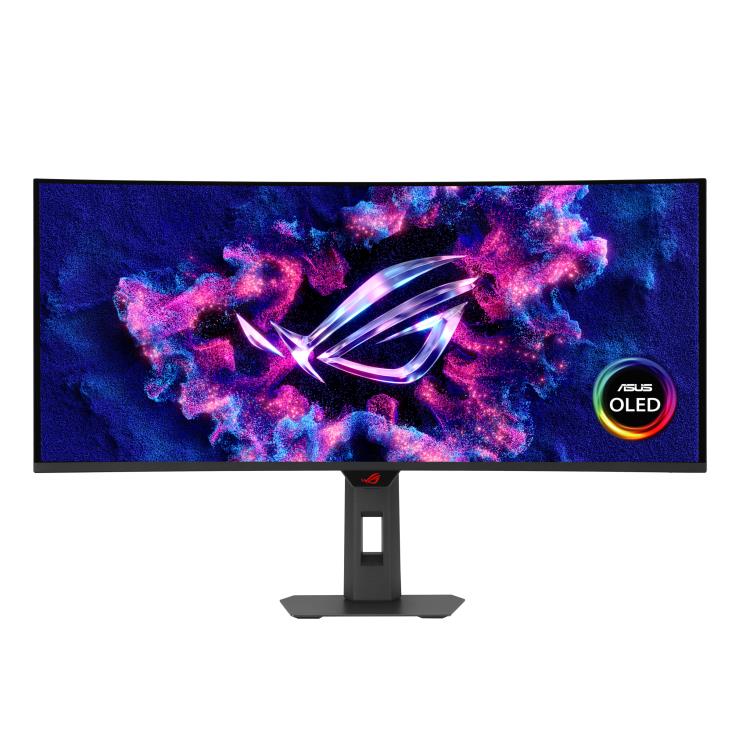 Монітор Asus 34" ROG Strix XG34WCDG 2xHDMI, DP, USB-C, 3xUSB, Audio, QD-OLED, 3440x1440, 21:9, 175Hz, 0.03ms, DCI-P3 99.3%, CURVED, G-SYNC, FreeSync, HAS, HDR400