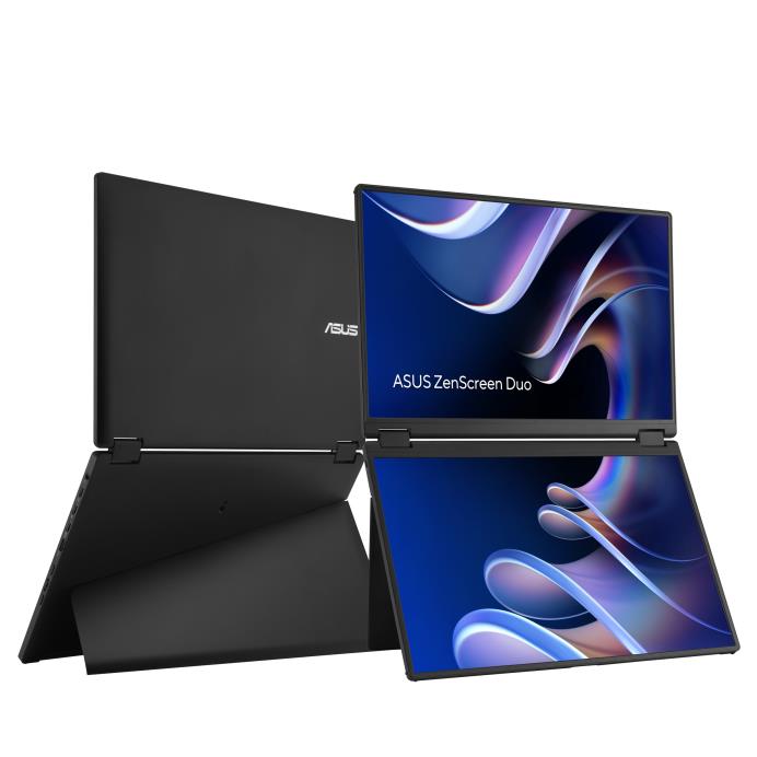 Монітор портативний Asus 2x14" ZenScreen DUO MB14FCD mHDMI, 2xUSB-C, IPS, 1920x1200, 16:10, sRGB 100%, HDR10, Sleeve