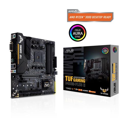Материнcька плата ASUS TUF GAMING B450M-PLUS II sAM4 B450 4xDDR4 HDMI DVI mATX