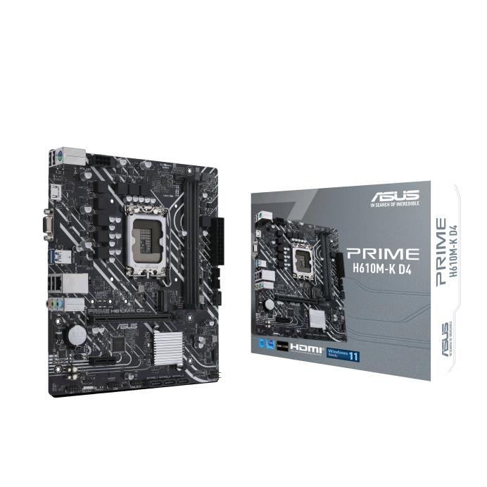 Материнcька плата ASUS PRIME H610M-K D4 s1700 H610 2xDDR4 M.2 HDMI D-Sub mATX