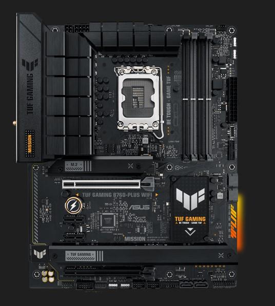 Материнcька плата ASUS TUF GAMING B760-PLUS WIFI s1700 B760 4xDDR5 M.2 HDMI DP Wi-Fi BT ATX