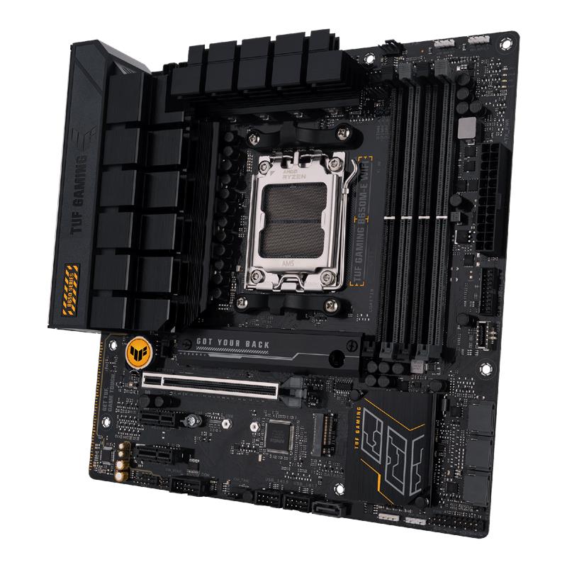 Материнcька плата ASUS TUF GAMING B650M-E WIFI sAM5 B650 2xDDR5 M.2 HDMI DP Wi-Fi BT mATX