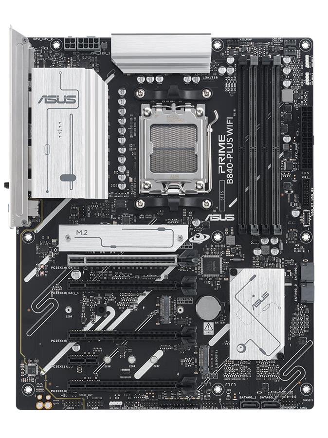 Материнcька плата ASUS PRIME B840-PLUS WIFI sAM5 B840 4xDDR5 M.2 HDMI DP Wi-Fi BT ATX
