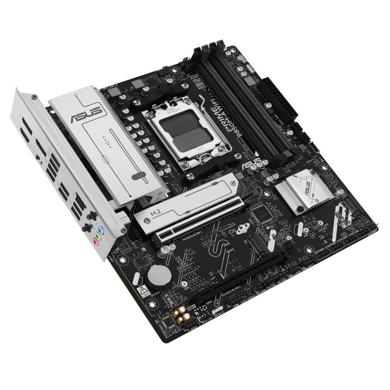 Материнcька плата ASUS PRIME B850M-A WIFI sAM5 B850 4xDDR5 M.2 HDMI DP Wi-Fi BT mATX