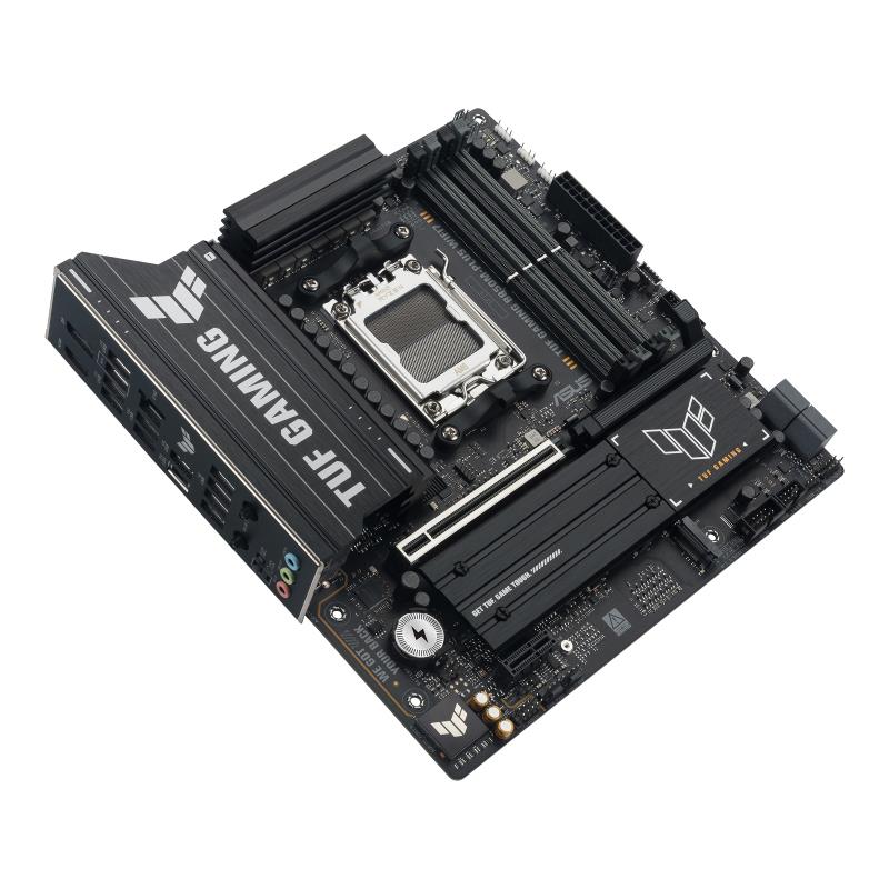 Материнcька плата ASUS TUF GAMING B850M-PLUS WIFI7 sAM5 B850 4xDDR5 M.2 HDMI DP Wi-Fi BT mATX