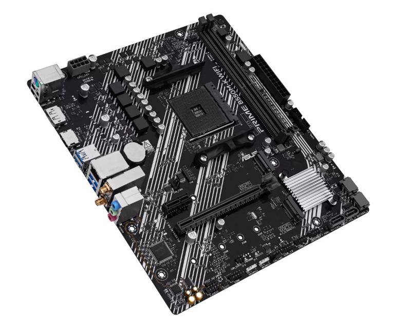 Материнcька плата ASUS PRIME B550M-K WIFI sAM4 B550 4xDDR4 M.2 HDMI DVI D-Sub Wi-Fi BT mATX