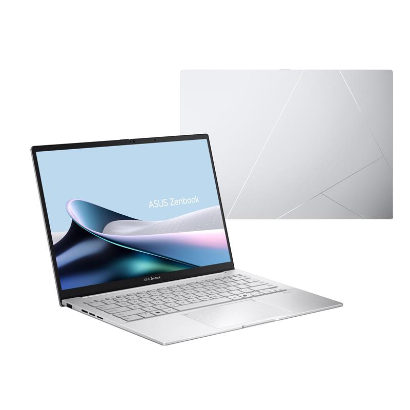 Ноутбук ASUS Zenbook 14 UX3405CA-QL1487 14" WUXGA Touch OLED, Intel Ultra 5 225H, 16GB, F512GB, UMA, NoOS, Сріблястий