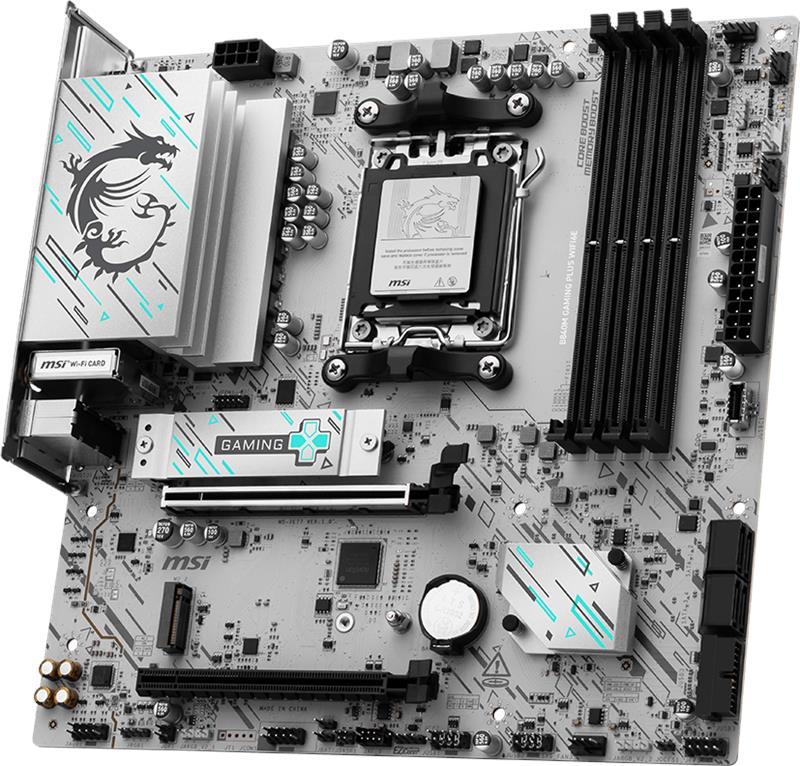 Материнcька плата MSI B840M GAMING PLUS WIFI6E sAM5 B840 4xDDR5 M.2 HDMI WiFi BT mATX