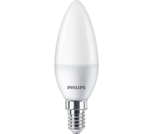 Лампа светодиодная Philips ESSLEDCandle 5.5-60W E14 865 B35NDFR RCA